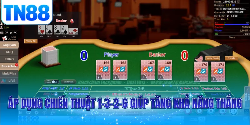 Áp dụng chiến thuật 1-3-2-6 giúp tăng khả năng thắng
