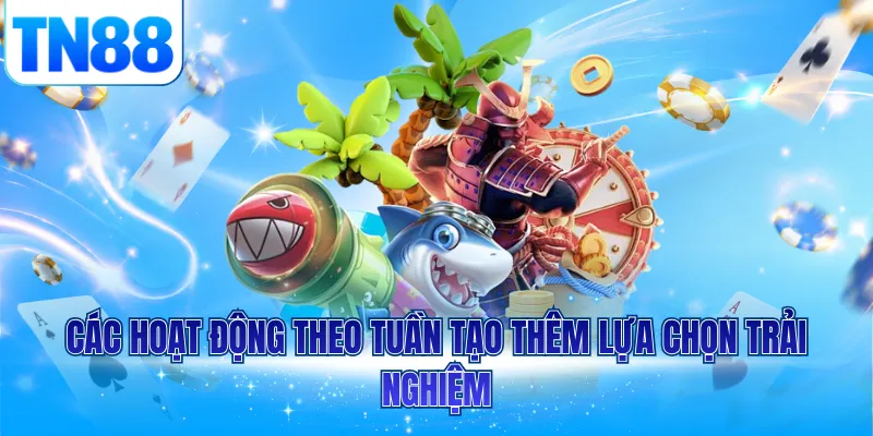 Các hoạt động theo tuần tạo thêm lựa chọn trải nghiệm
