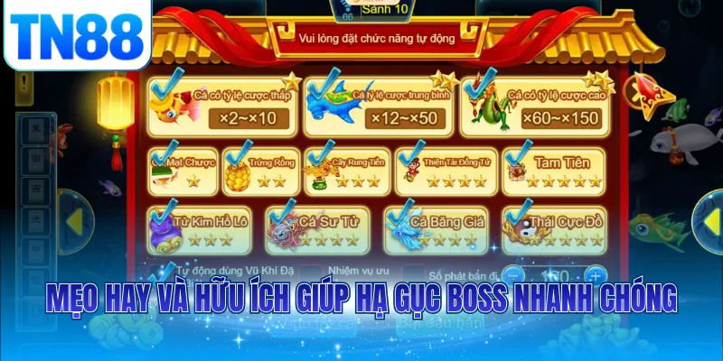 Mẹo hay và hữu ích giúp hạ gục boss nhanh chóng